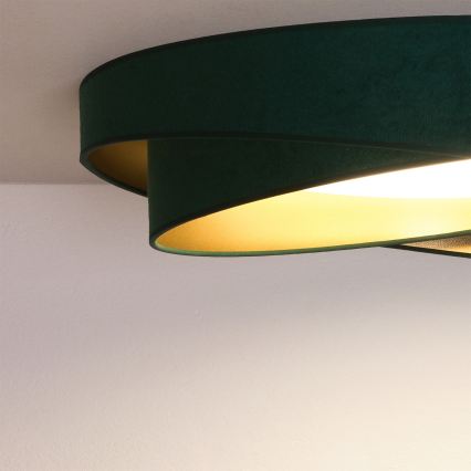 BRILAGI - Plafonnier LED VELVET TWIST LED/24W/230V 4000K Ø 55 cm vert/or