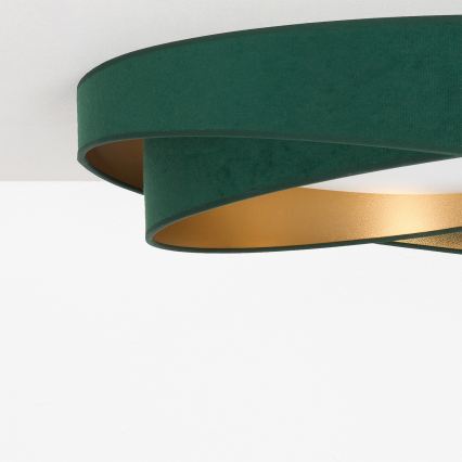 BRILAGI - Plafonnier LED VELVET TWIST LED/24W/230V 4000K Ø 55 cm vert/or