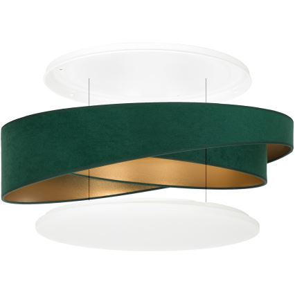 BRILAGI - Plafonnier LED VELVET TWIST LED/24W/230V 4000K Ø 55 cm vert/or