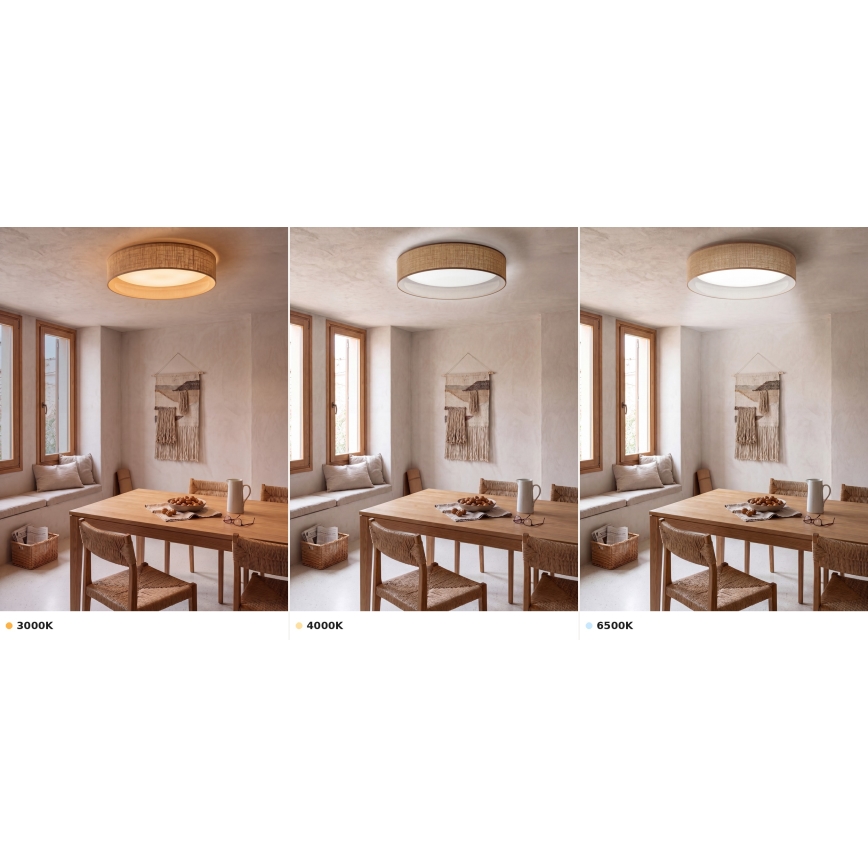 Brilagi - Plafonnier LED VELVET VARI LED/24W/230V 3000/4000/6500K Ø 45 cm beige