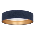 Brilagi - Plafonnier LED VELVET VARI LED/24W/230V 3000/4000/6500K Ø 45 cm bleu/doré