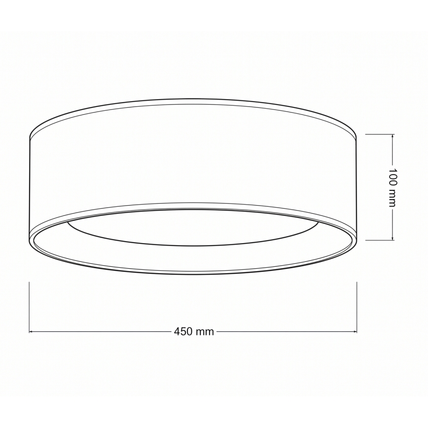 Brilagi - Plafonnier LED VELVET VARI LED/24W/230V 3000/4000/6500K Ø 45 cm bordeaux
