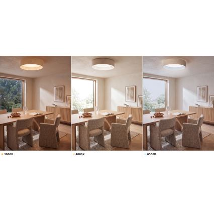 Brilagi - Plafonnier LED VELVET VARI LED/24W/230V 3000/4000/6500K Ø 45 cm crème