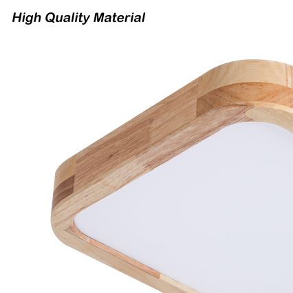 BRILAGI - Plafonnier LED WOODLINE SQUARE LED/32W/230V 3000/4000/6000K chêne 30x30 cm