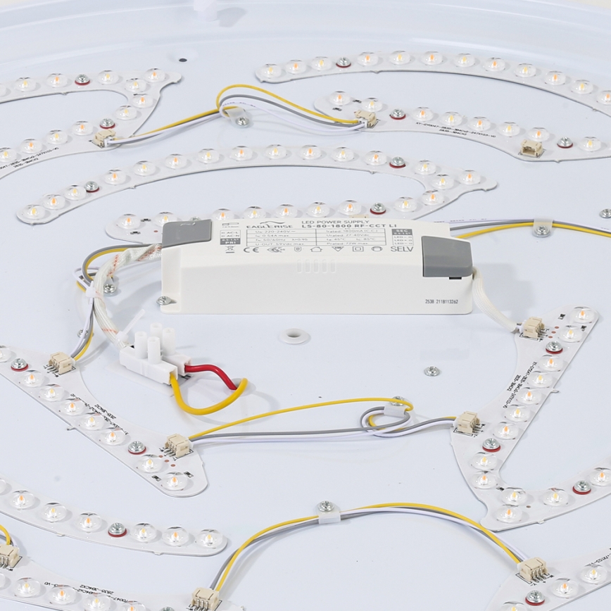 Brilagi - plafonnier LED WOODROUND LED/40W/230V 3000/4000/6000K Ø 60 cm bois CRI 90