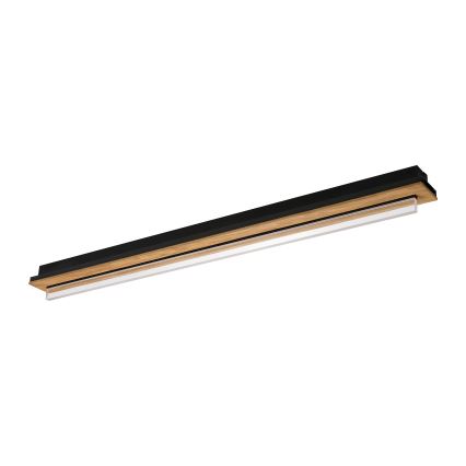 Brilagi - Plafonnier LED WOODY FLAT LED/25W/230V 118 cm chêne/noir