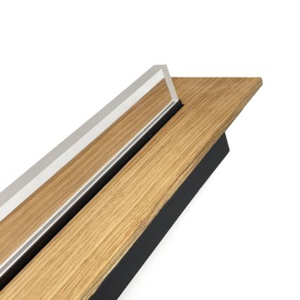 Brilagi - Plafonnier LED WOODY FLAT LED/25W/230V 118 cm chêne/noir