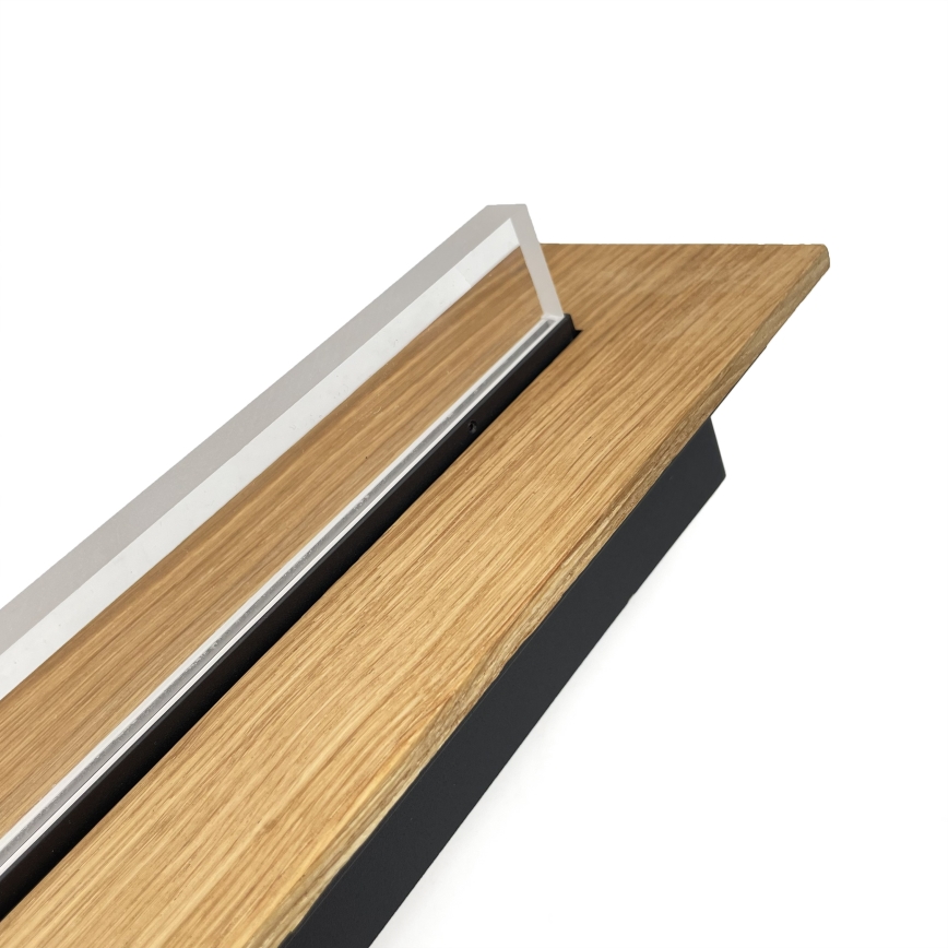 Brilagi - Plafonnier LED WOODY FLAT LED/25W/230V 118 cm chêne/noir