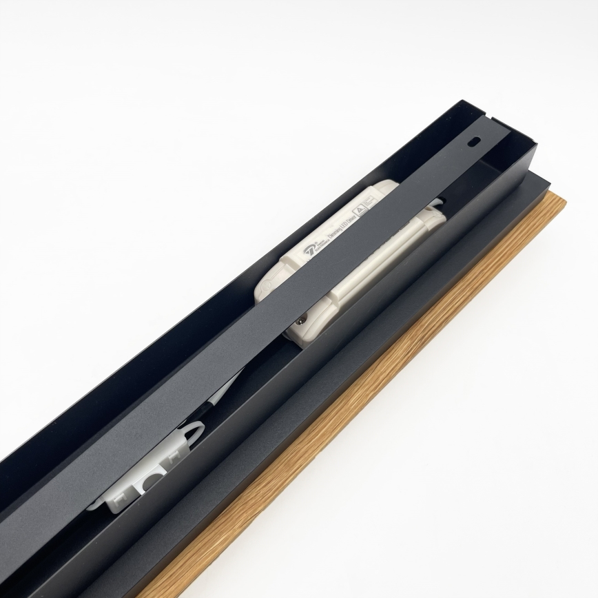Brilagi - Plafonnier LED WOODY FLAT LED/25W/230V 118 cm chêne/noir