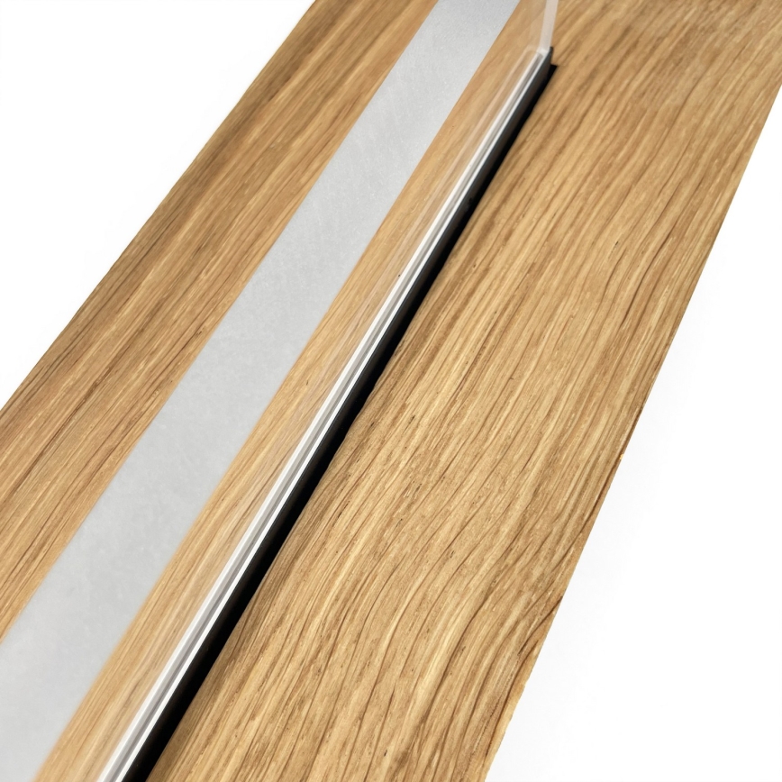 Brilagi - Plafonnier LED WOODY FLAT LED/25W/230V 118 cm chêne/noir