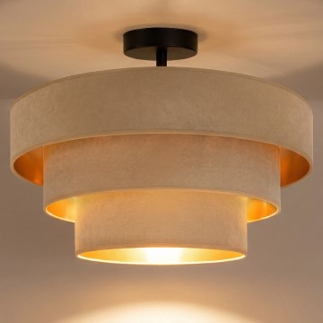 Brilagi - Plafonnier LUNETA 1xE27/60W/230V Ø 40 cm beige/doré