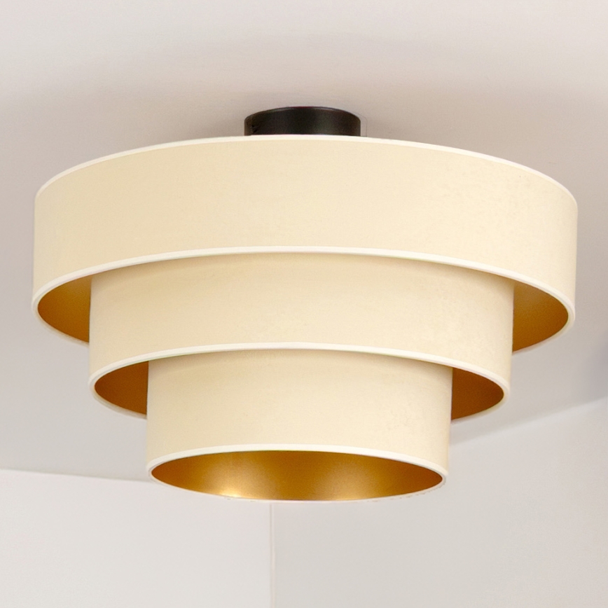 Brilagi - Plafonnier LUNETA 1xE27/60W/230V Ø 40 cm crème/doré