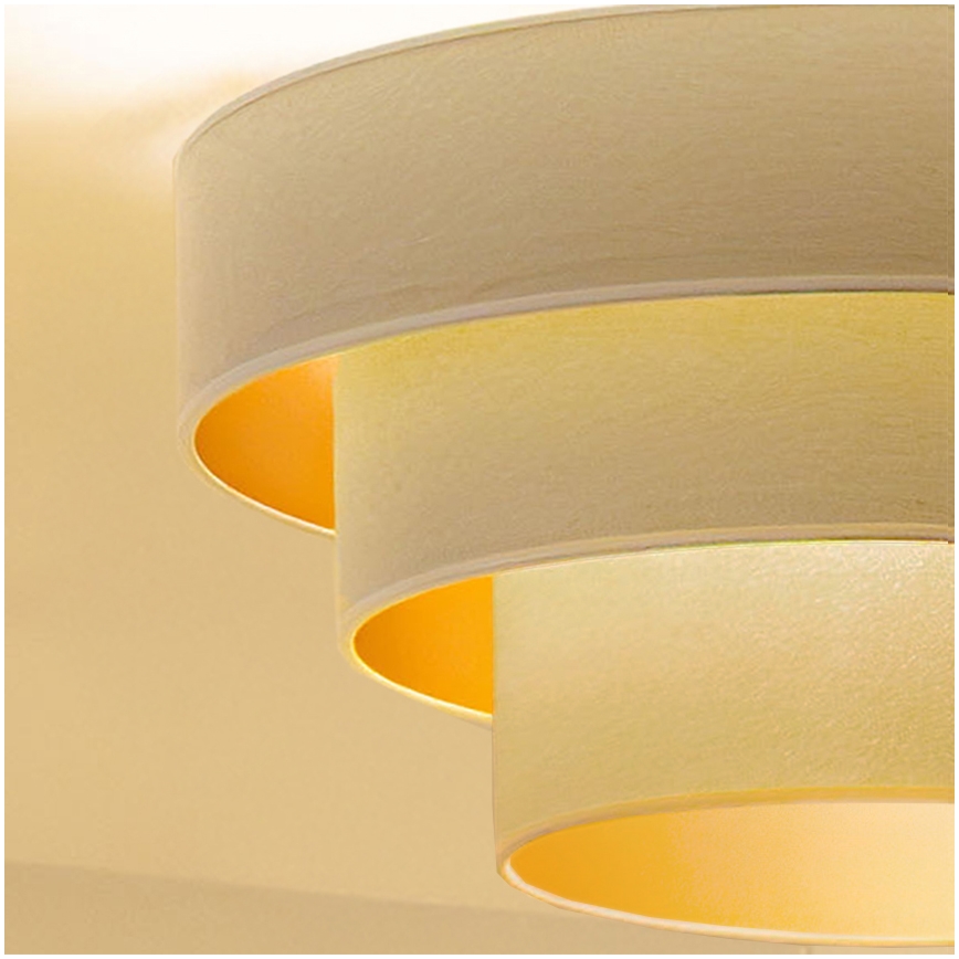 Brilagi - Plafonnier LUNETA 1xE27/60W/230V Ø 40 cm crème/doré