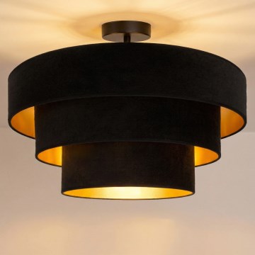 Brilagi - Plafonnier LUNETA 1xE27/60W/230V Ø 40 cm noir/doré