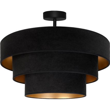 Brilagi - Plafonnier LUNETA 1xE27/60W/230V Ø 40 cm noir/doré