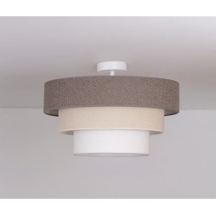 Brilagi - Plafonnier LUNETA à montage en surface 1xE27/60W/230V Ø 40 cm gris/crème/blanc