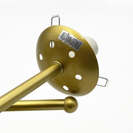 Brilagi - Plafonnier MALIVA 3xE14/15W/230V doré/blanc