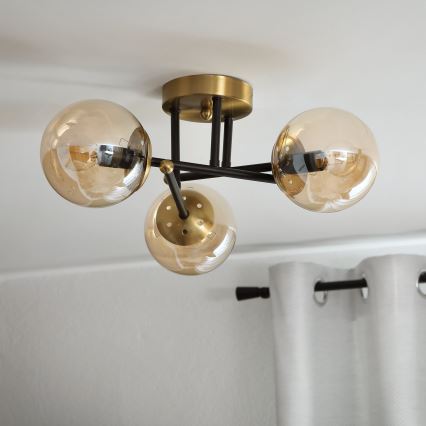Brilagi - Plafonnier MALIVA 3xE14/15W/230V doré
