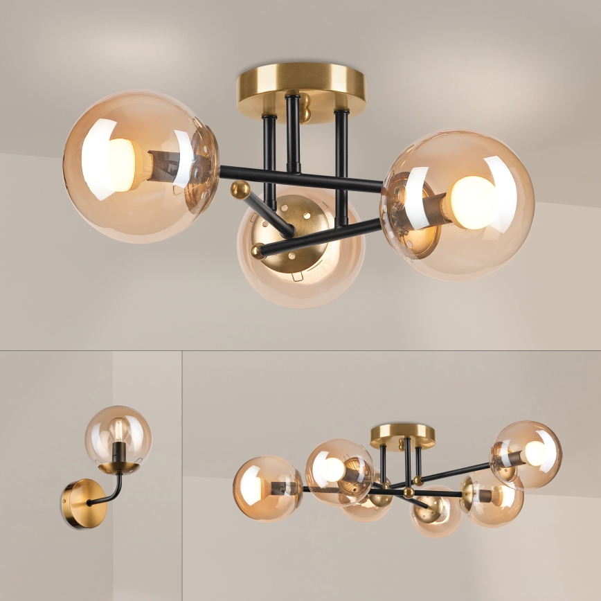 Brilagi - Plafonnier MALIVA 3xE14/15W/230V doré