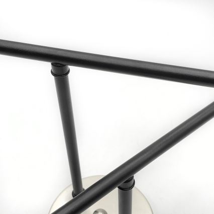 Brilagi - Plafonnier MALIVA 4xE14/15W/230V chrome mat/verre fumé