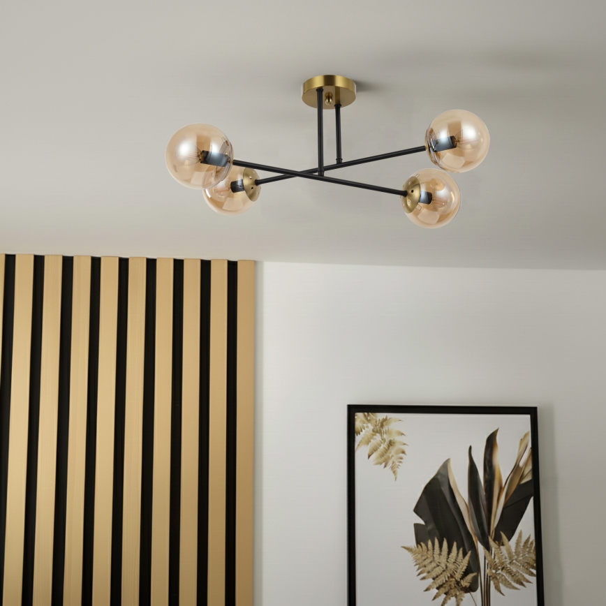 Brilagi - Plafonnier MALIVA 4xE14/15W/230V doré