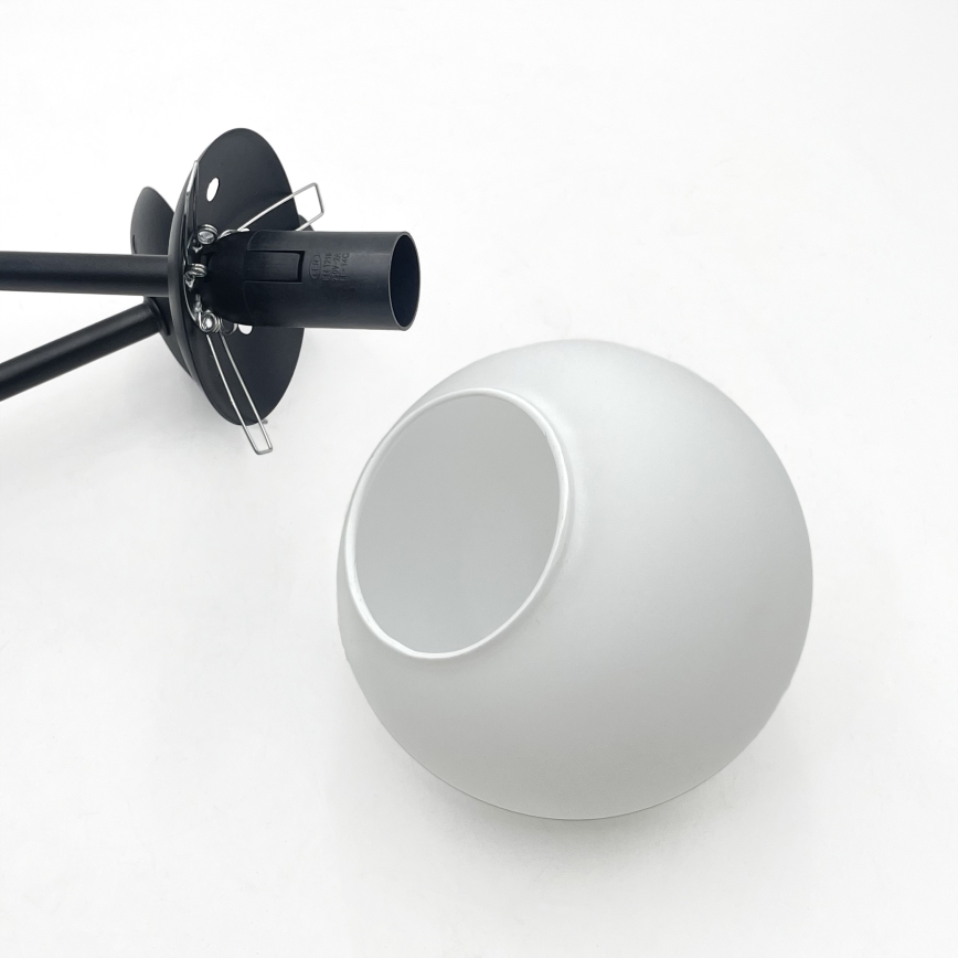 Brilagi - Plafonnier MALIVA 4xE14/15W/230V noir/blanc