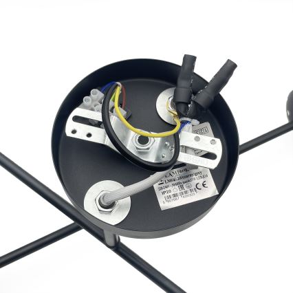 Brilagi - Plafonnier MALIVA 4xE14/15W/230V noir/blanc