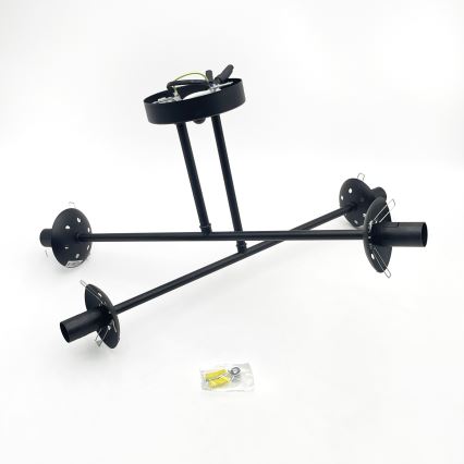 Brilagi - Plafonnier MALIVA 4xE14/15W/230V noir/fumé