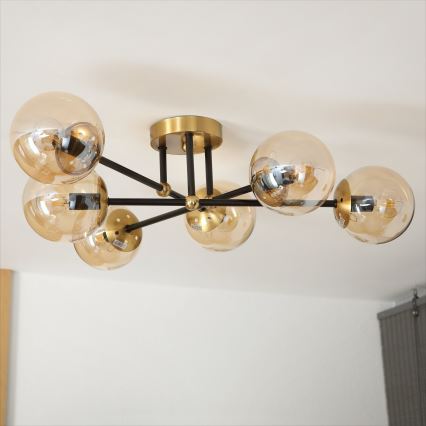 Brilagi - Plafonnier MALIVA 6xE14/15W/230V doré