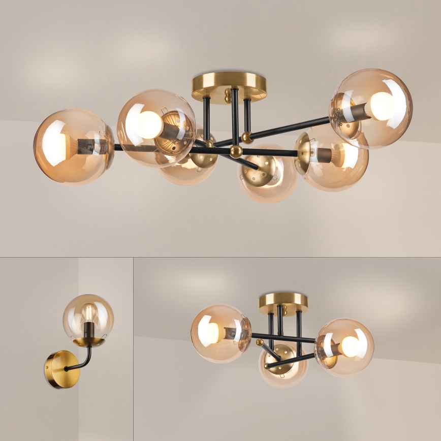 Brilagi - Plafonnier MALIVA 6xE14/15W/230V doré