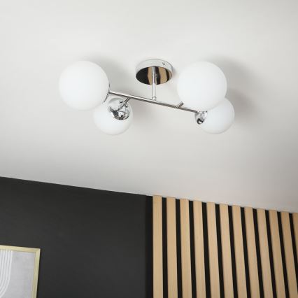 Brilagi - Plafonnier MALONY 4xE14/20W/230V chrome brillant