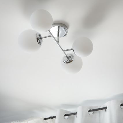 Brilagi - Plafonnier MALONY 4xE14/20W/230V chrome brillant