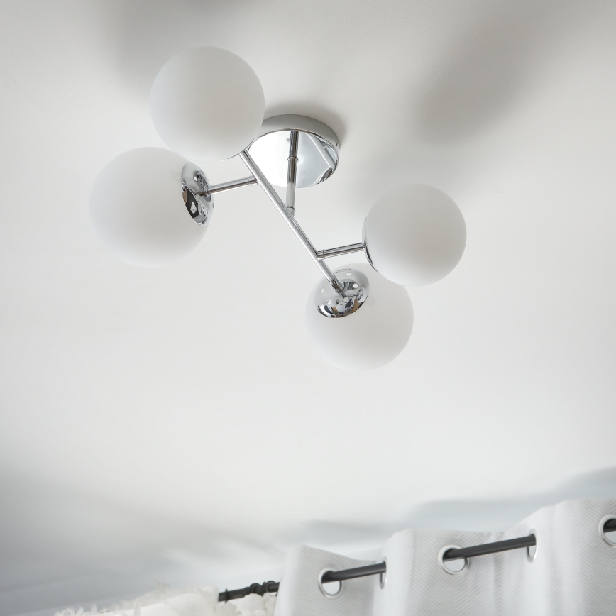 Brilagi - Plafonnier MALONY 4xE14/20W/230V chrome brillant