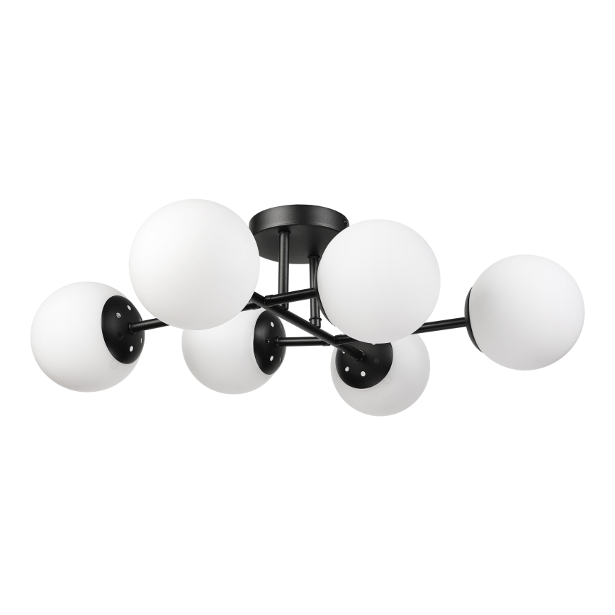 Brilagi - Plafonnier MALONY 6xE14/20W/230V noir