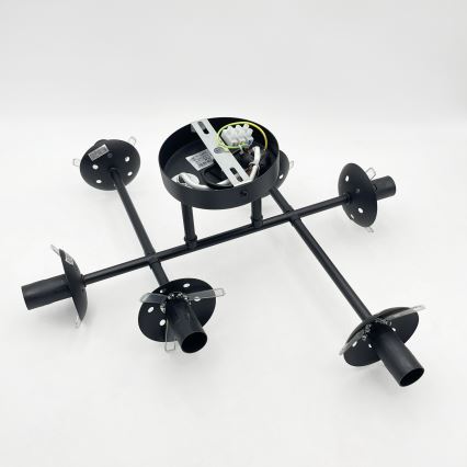 Brilagi - Plafonnier MALONY 6xE14/20W/230V noir