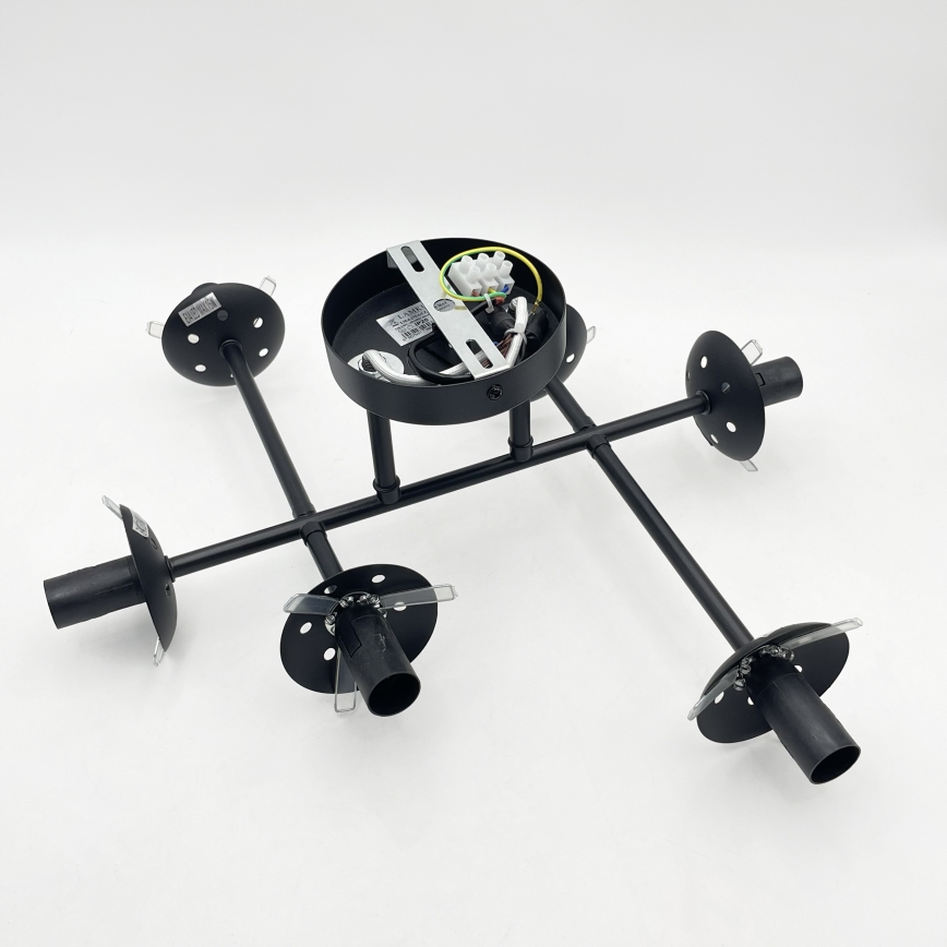Brilagi - Plafonnier MALONY 6xE14/20W/230V noir