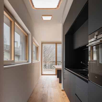Brilagi - Plafonnier à intensité variable MANAROLA CUBIC LED/24W/230V 3000-6500K chêne + Télécommande