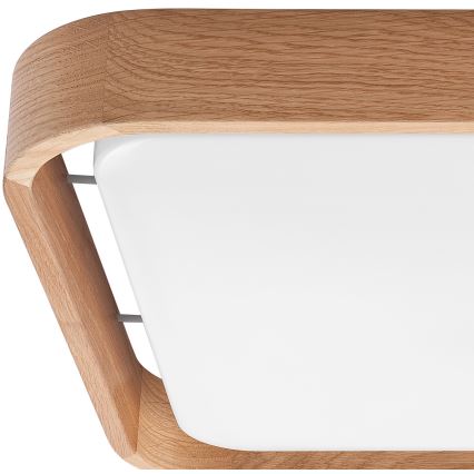 Brilagi - Plafonnier à intensité variable MANAROLA CUBIC LED/24W/230V 3000-6500K chêne + Télécommande