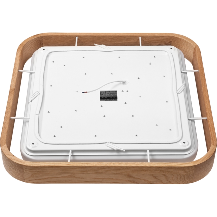 Brilagi - Plafonnier à intensité variable MANAROLA CUBIC LED/24W/230V 3000-6500K chêne + Télécommande