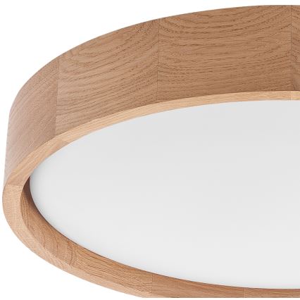 Brilagi - Plafonnier MANAROLA SIMPLE LED/24W/230V 3000K chêne d. 41 cm