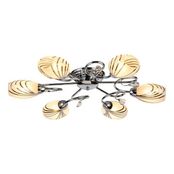 Brilagi - Plafonnier MEGAPOLIS 6xE14/60W/230V chrome brillant