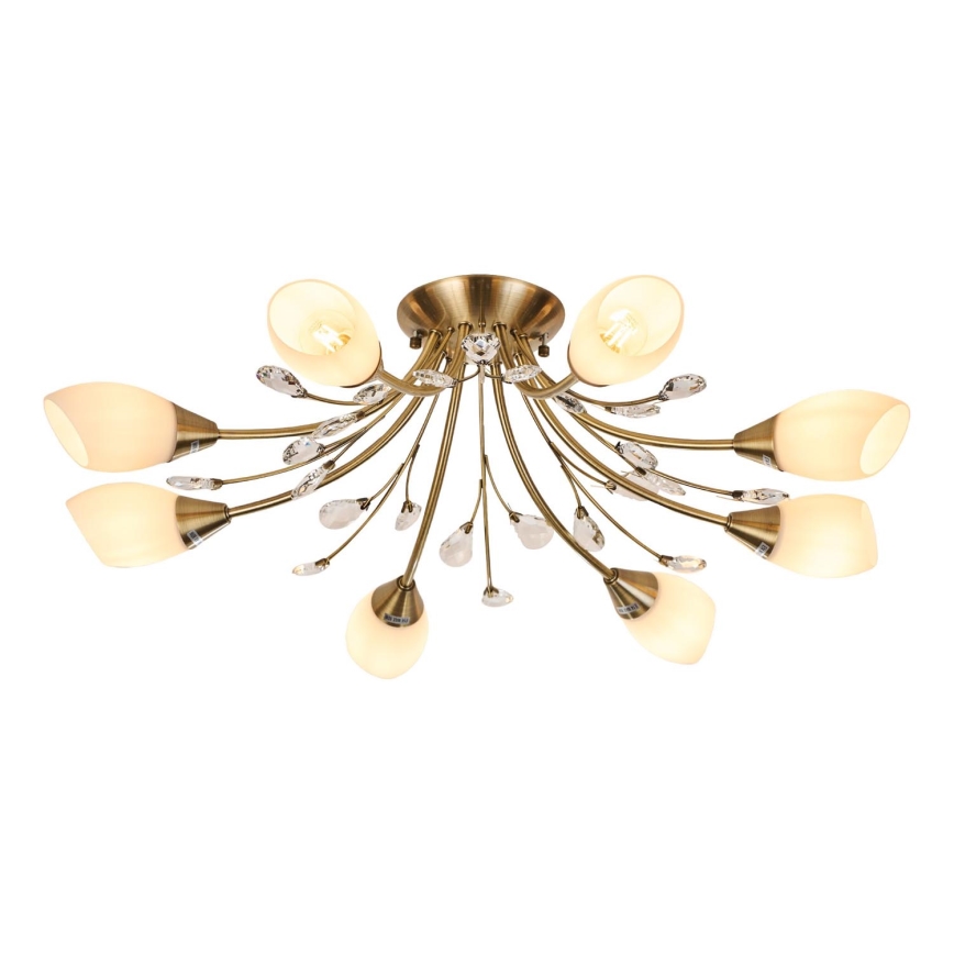 Brilagi - Plafonnier MEGAPOLIS 8xE14/60W/230V bronze