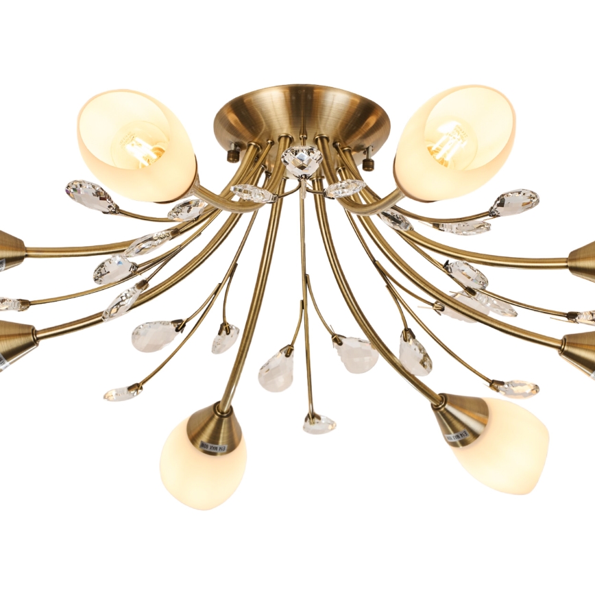 Brilagi - Plafonnier MEGAPOLIS 8xE14/60W/230V bronze