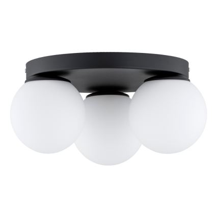 Brilagi - Plafonnier MILO 3xE27/60W/230V Ø 35 cm noir