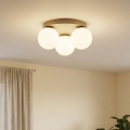 Brilagi - Plafonnier MILO ECRU 3 x E27 / 60 W / 230 V Ø 35 cm beige/doré
