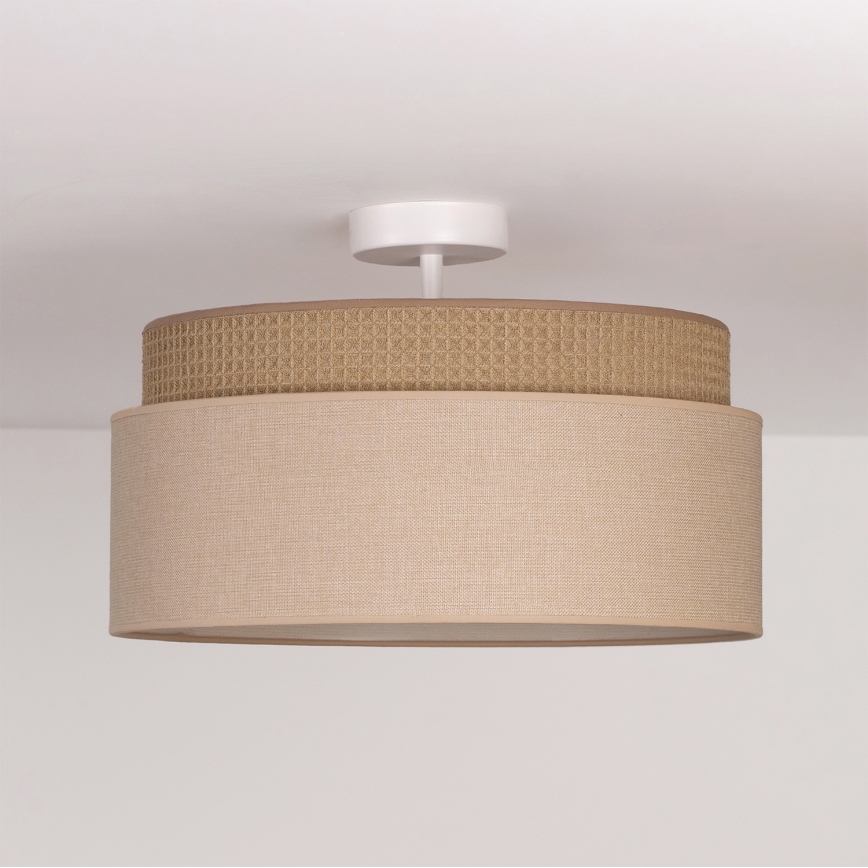 Brilagi - Plafonnier (montage en surface) PADOVA 1xE27/60W/230V Ø 40 cm beige