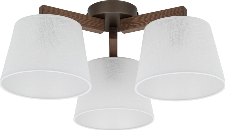Brilagi - Plafonnier monté en surface LATTE 3xE27/60W/230V pin/blanc