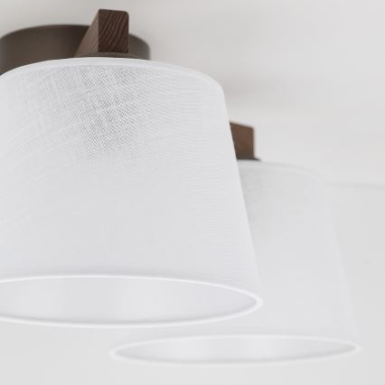 Brilagi - Plafonnier monté en surface LATTE 3xE27/60W/230V pin/blanc