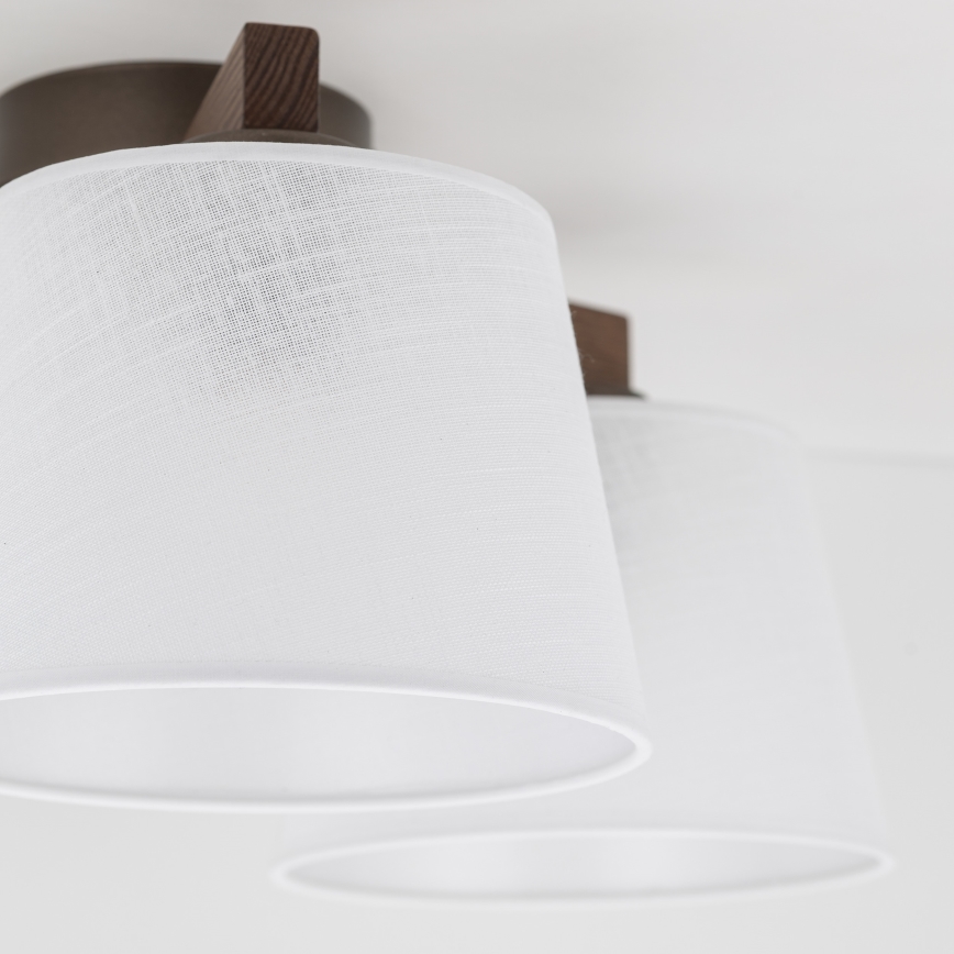 Brilagi - Plafonnier monté en surface LATTE 3xE27/60W/230V pin/blanc