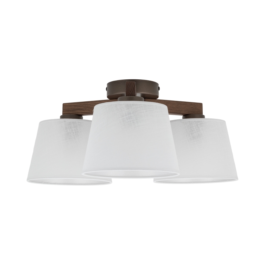 Brilagi - Plafonnier monté en surface LATTE 3xE27/60W/230V pin/blanc